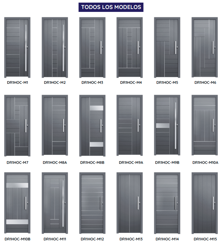 Serie Ocultec - Duela Recta - AC Puertas modelos